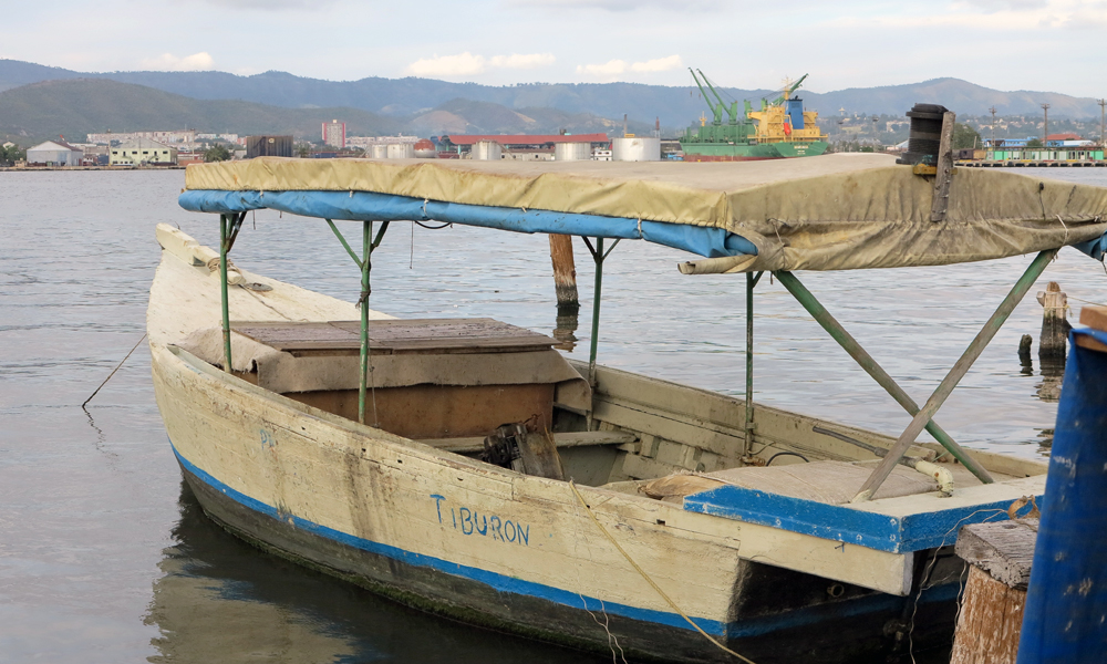 "Tiburón", el bote de Michel (Foto: Julio Batista)