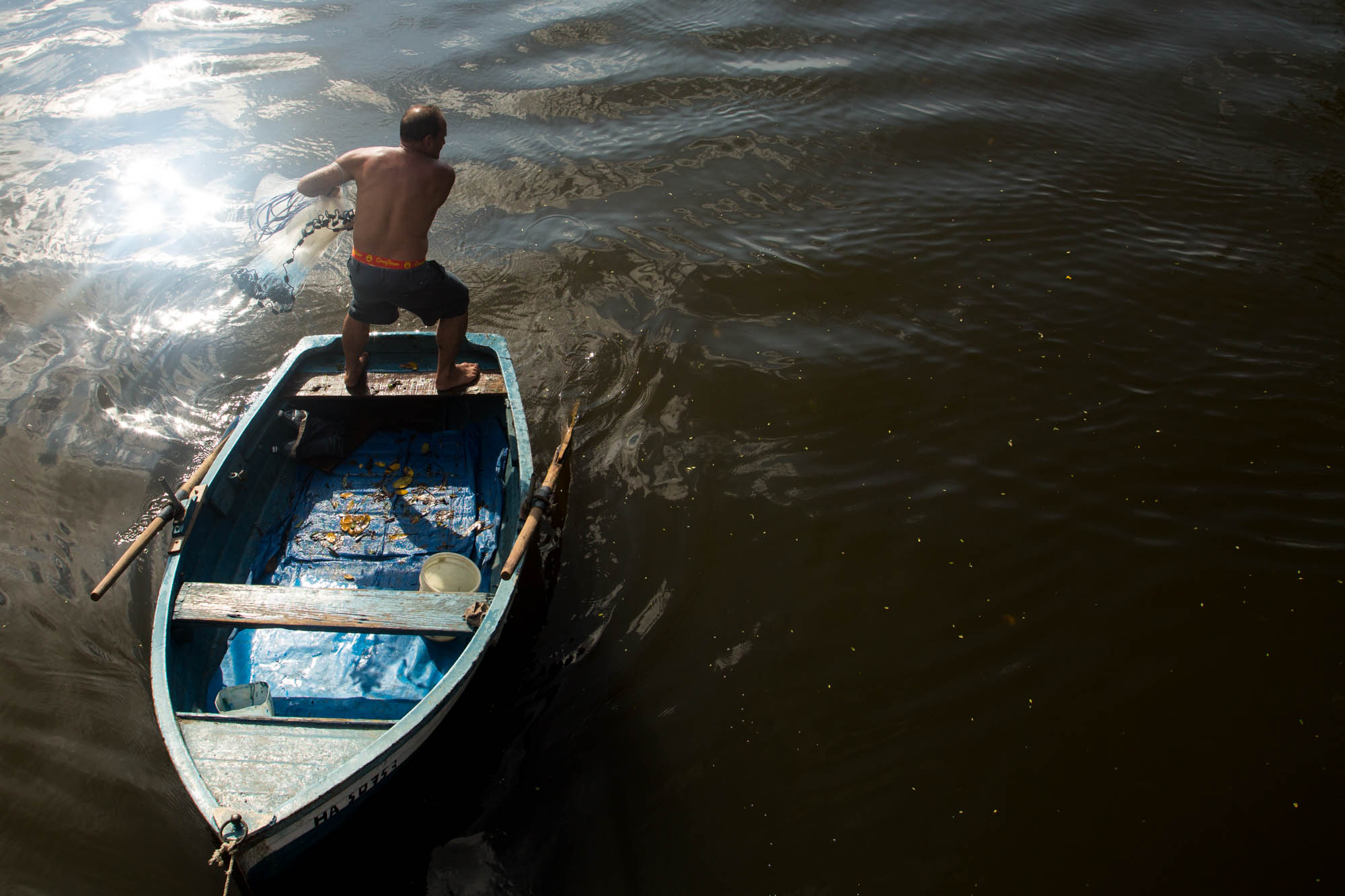 “Después del huracán viene la mejor captura. El día anterior traje 23 pargos", dice este pescador. (Foto: Jorge Ricardo)