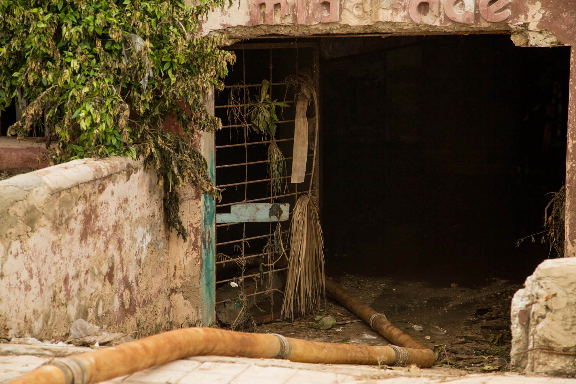 De este sitio sacaron 70 pipas de agua (Foto: Jorge Ricardo)