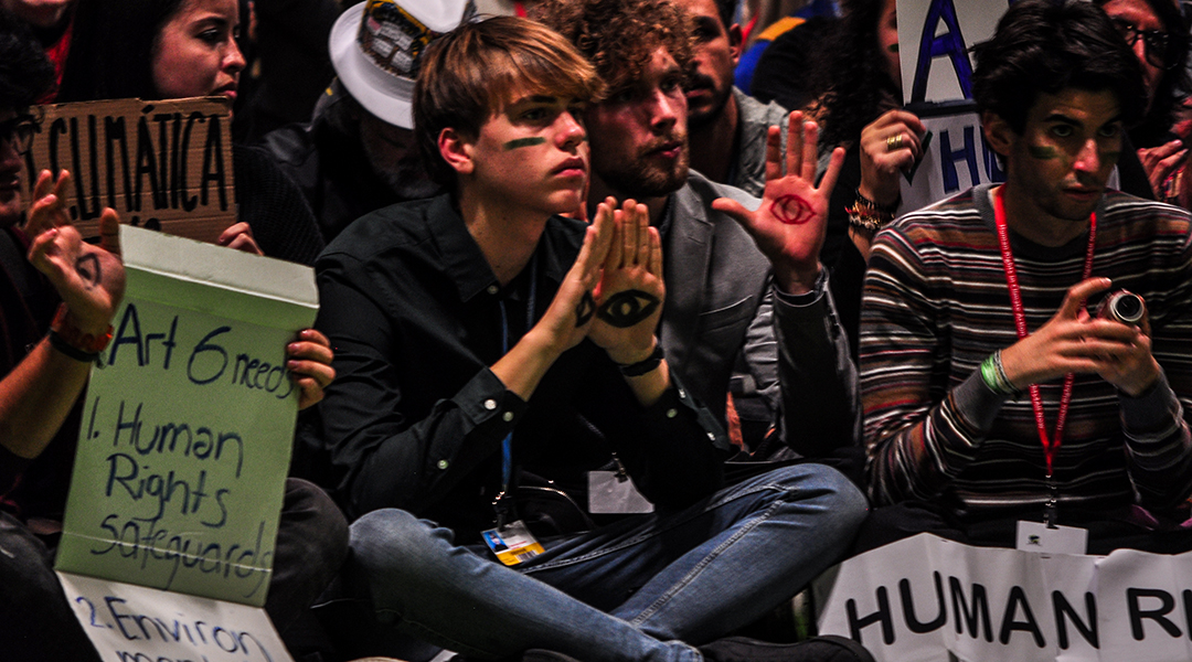 Los reclamos de la sociedad civil no fueron suficiente para que los gobiernos presentes en la COP25 llegaran a acuerdos medulares. (Foto: Julio Batista).