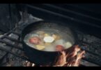 cocina de leña en Cuba