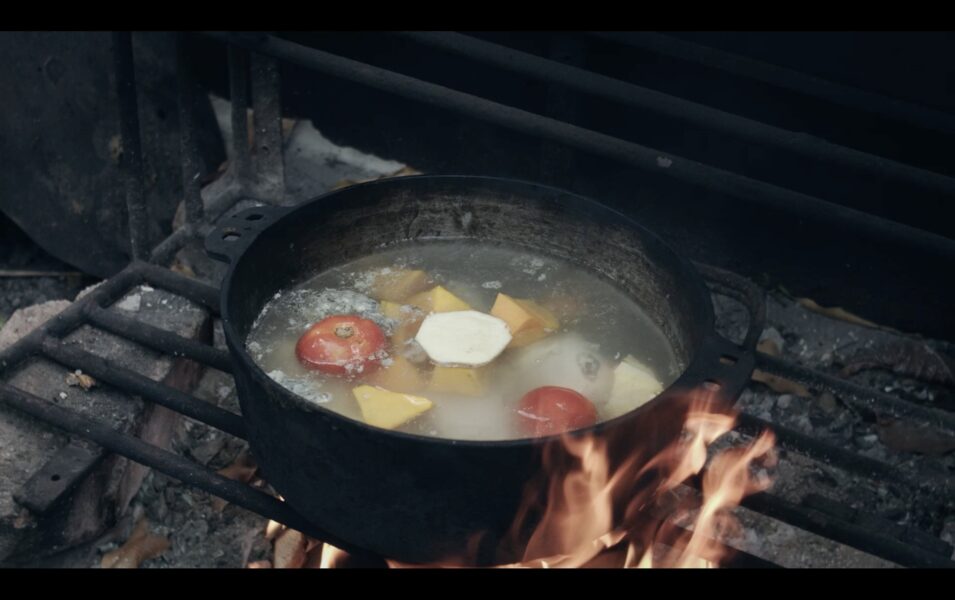 cocina de leña en Cuba